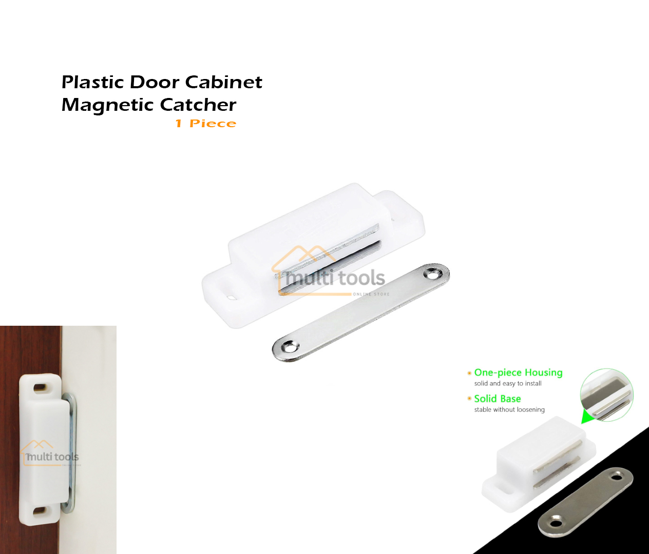 Plastic Door Cabinet Magnetic Catcher